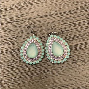 Turquoise raindrop earrings